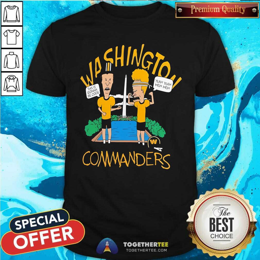 Official Washington Commanders NFL X Beavis And Butt-Head T-Shirt
