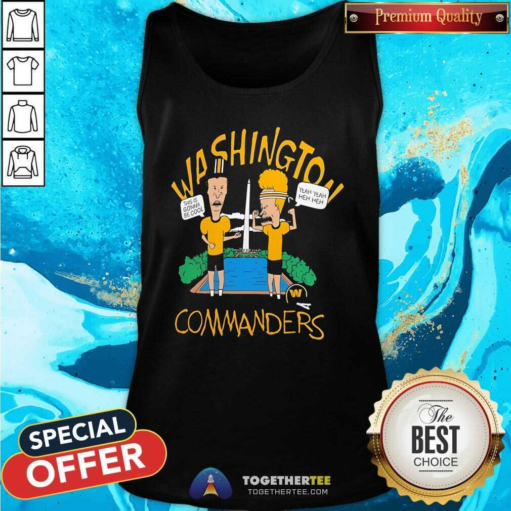 Official Washington Commanders NFL X Beavis And Butt-Head T-Shirt - Image 3