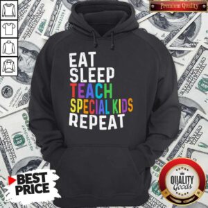 Alternative view of Eat Sleep Teach Special Kids Repeat Shirt