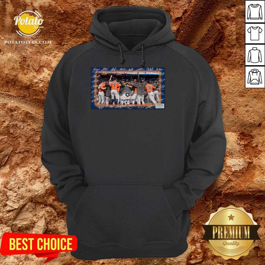 Good Houston Astros World Series Champions 2021 Signatures Shirt - Image 4