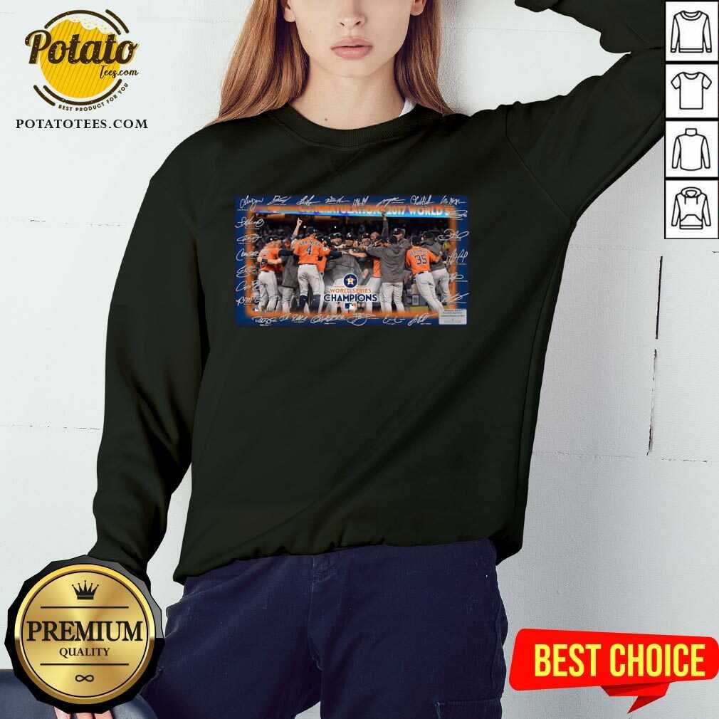 Good Houston Astros World Series Champions 2021 Signatures Shirt - Image 5