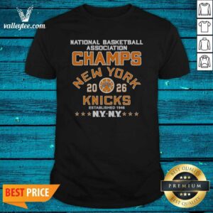 Hot New York Knicks National Basketball Association Champs Starred Established 1946 Arched Badge Shirt