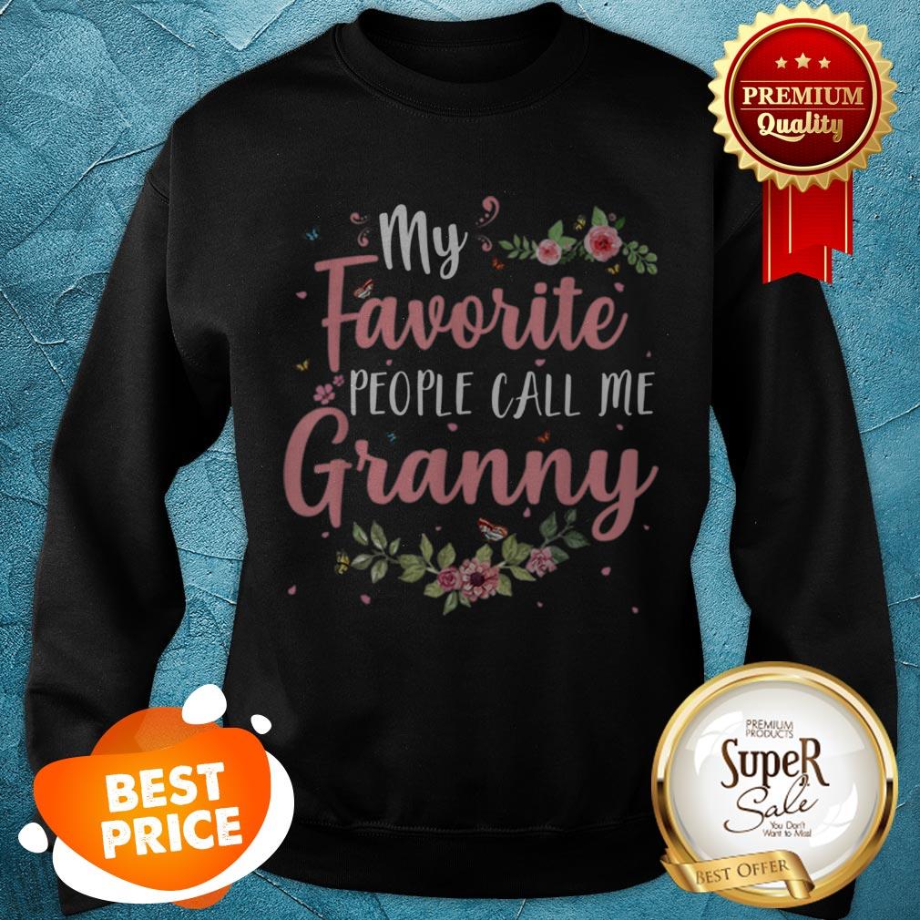 Original My Favorite People Call Me Granny Tee Mother’s Day Gift Shirt - Image 3