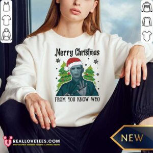 Alternative view of Lovely Voldemort Merry Christmas From You Know Who Shirt