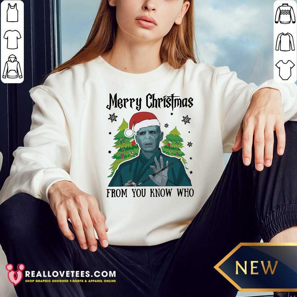 Lovely Voldemort Merry Christmas From You Know Who Shirt - Image 2