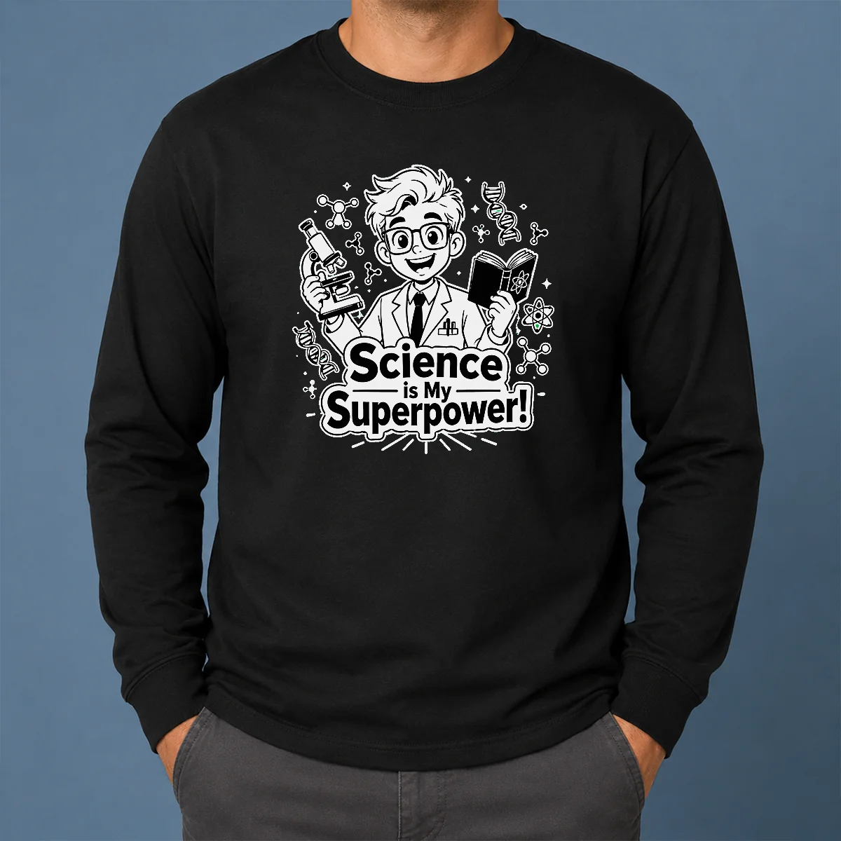 Hot Science Is My Superpower Line Art Shirt - Image 6