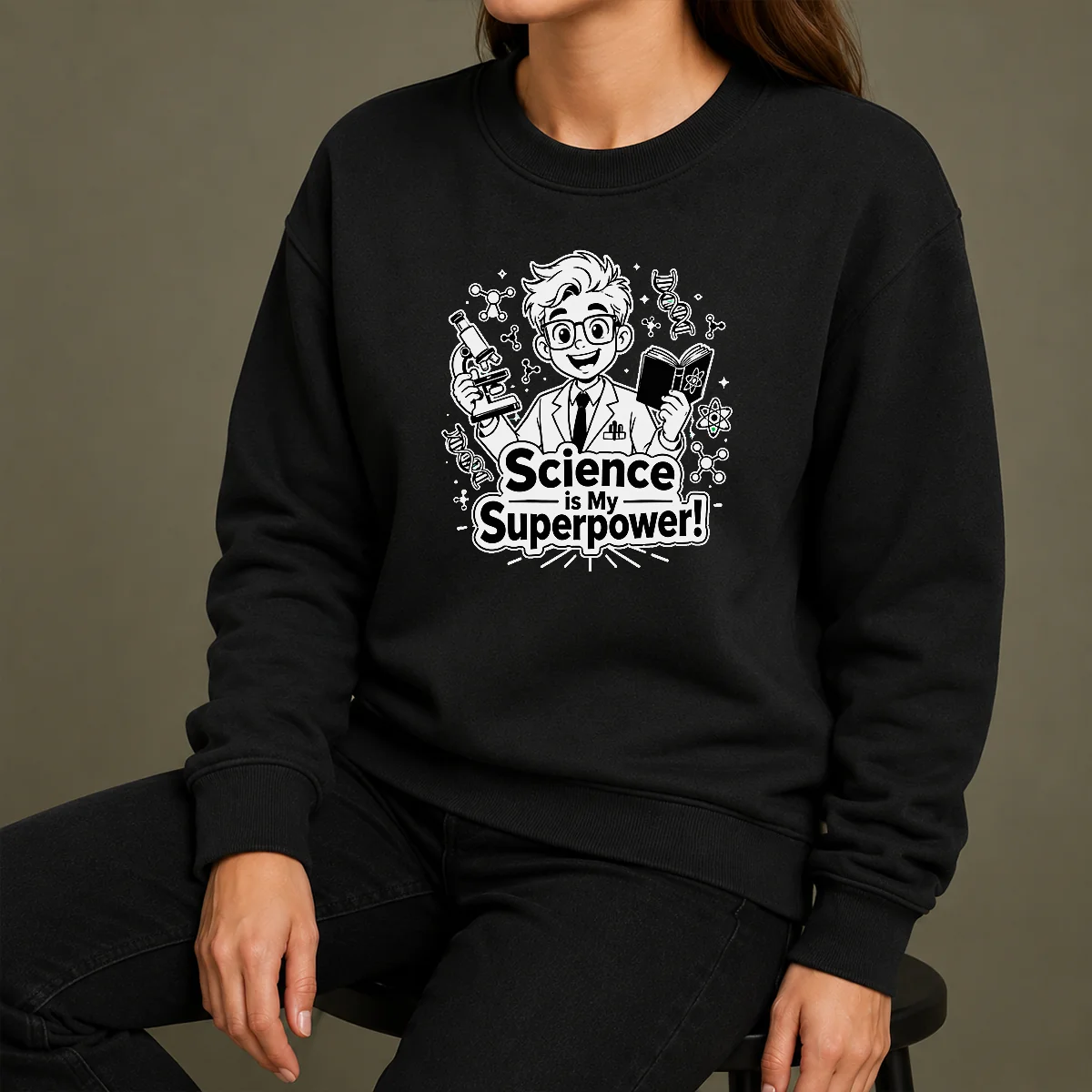 Hot Science Is My Superpower Line Art Shirt - Image 7