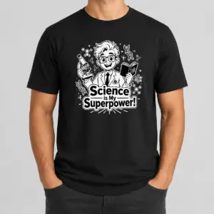Hot Science Is My Superpower Line Art Shirt