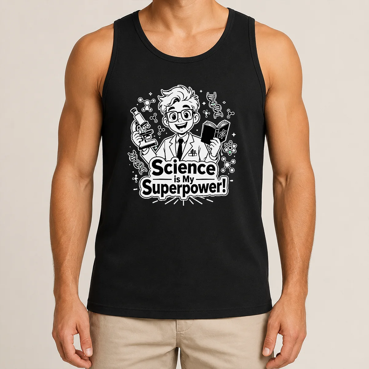 Hot Science Is My Superpower Line Art Shirt - Image 3