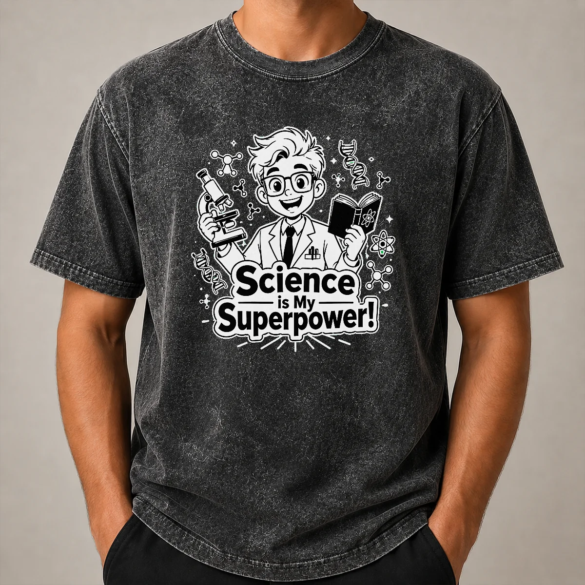 Hot Science Is My Superpower Line Art Shirt - Image 8