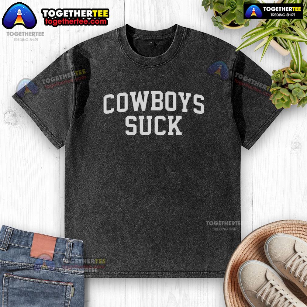 Good Chiefs Vs Lions Game Wearing Cowboys Suck T-Shirt - Image 6