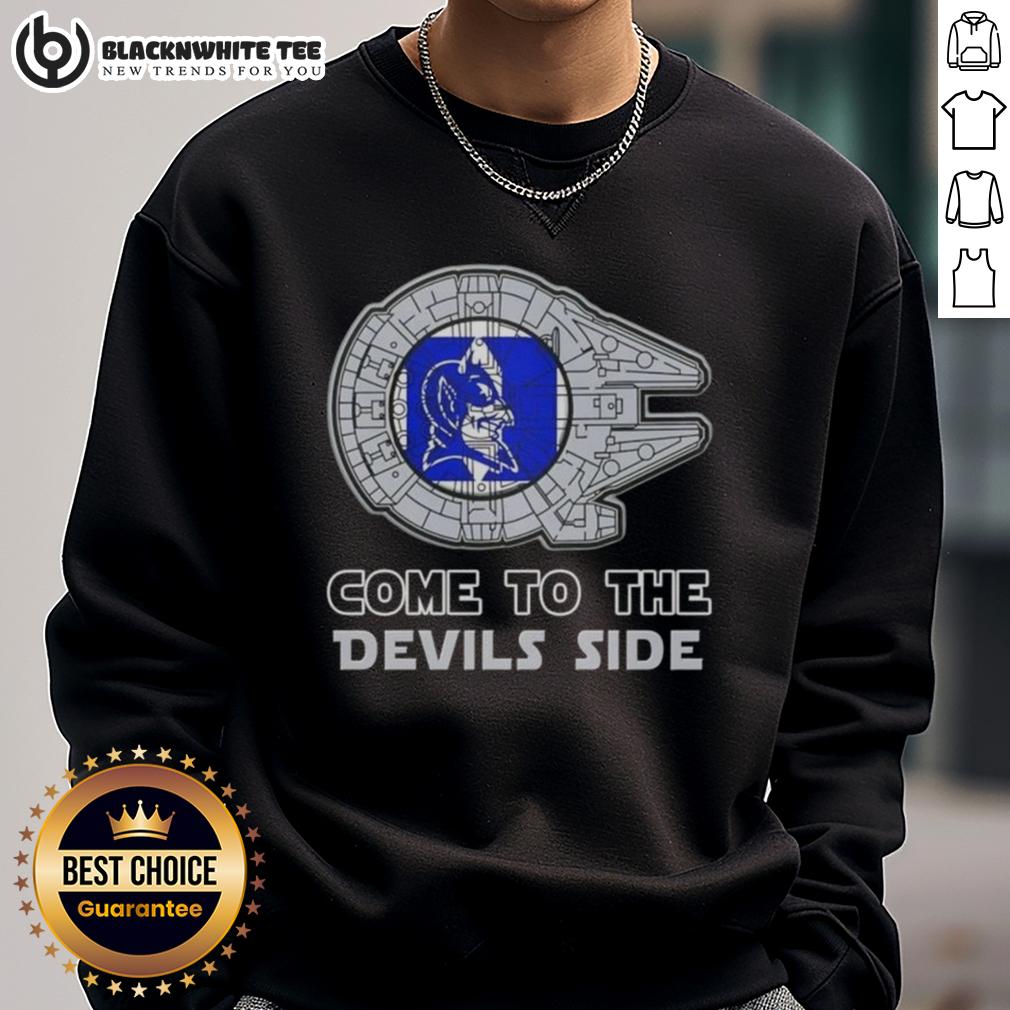 Good Star Wars Come To The Duke Blue Devils Side T-Shirt - Image 5