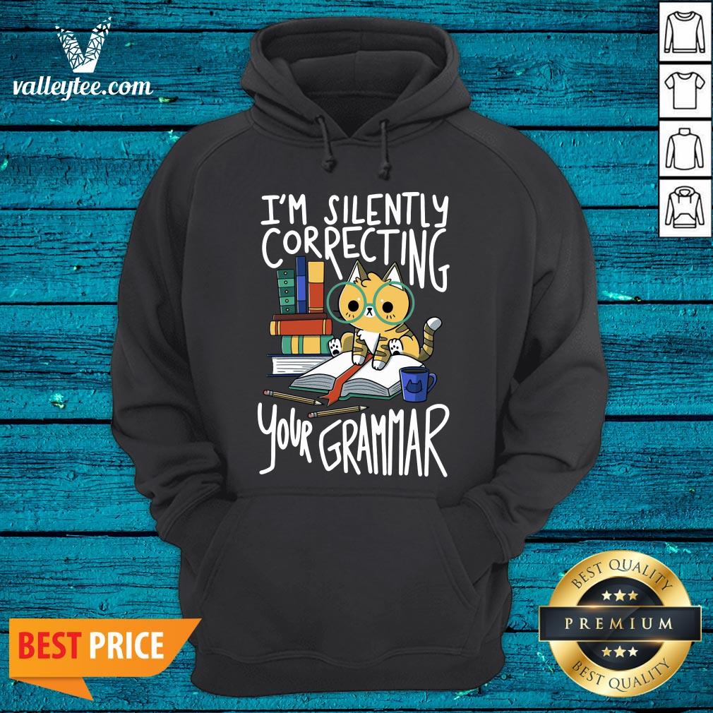 Cool Cat I'm Silently Correcting Your Grammar Shirt - Image 4