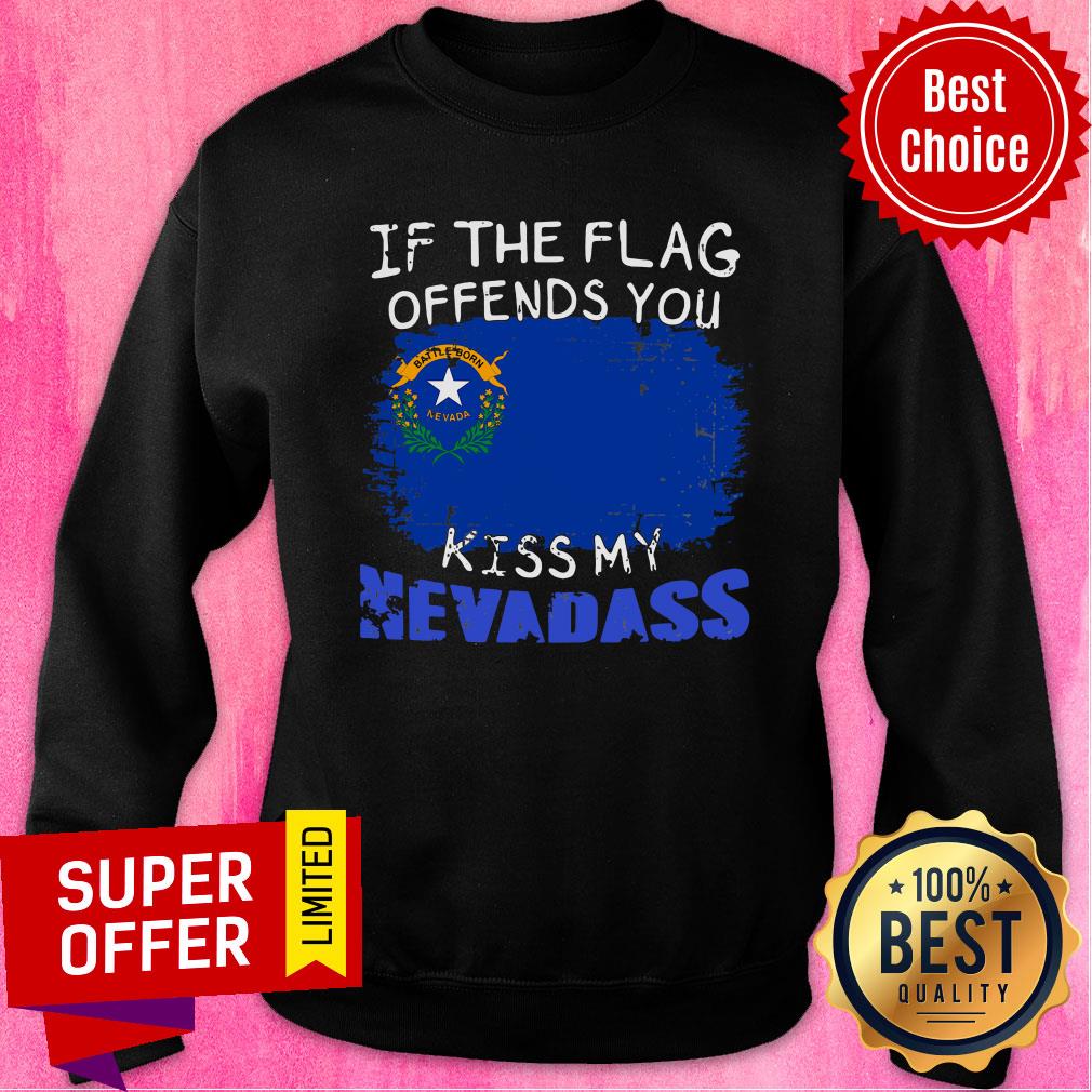 Official Flag Offends You Kiss My Nevada Shirt - Image 4