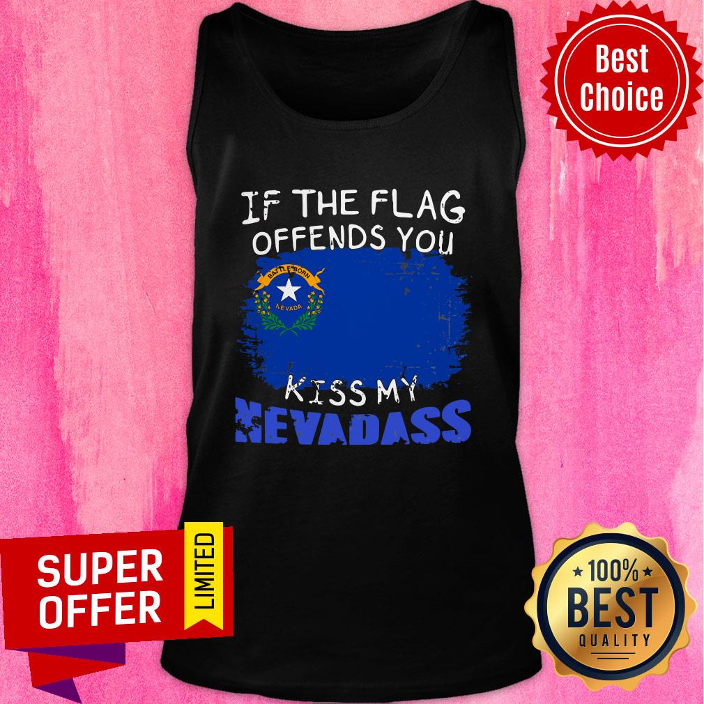Official Flag Offends You Kiss My Nevada Shirt - Image 3
