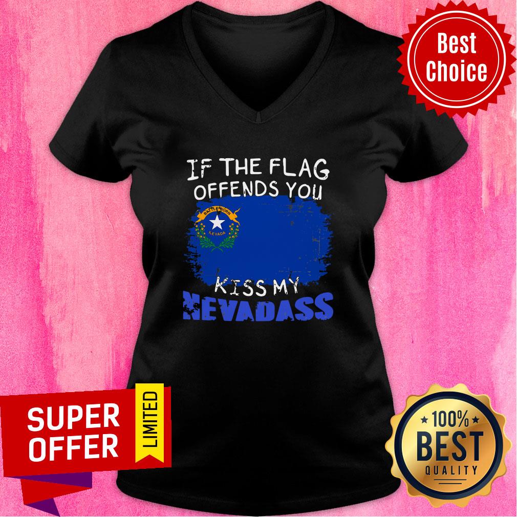 Official Flag Offends You Kiss My Nevada Shirt - Image 2