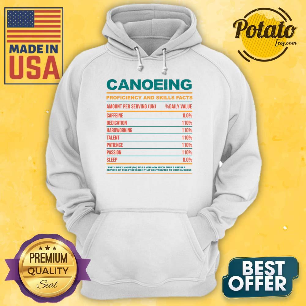 Canoeing Proficiency And Skills Facts Shirt - Image 3