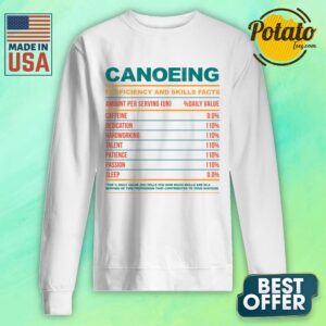 Alternative view of Canoeing Proficiency And Skills Facts Shirt