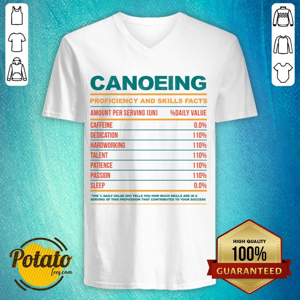 Canoeing Proficiency And Skills Facts Shirt - Image 4