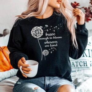 Alternative view of Brave Enough To Bloom Military Kids Month Of Military Child Shirt