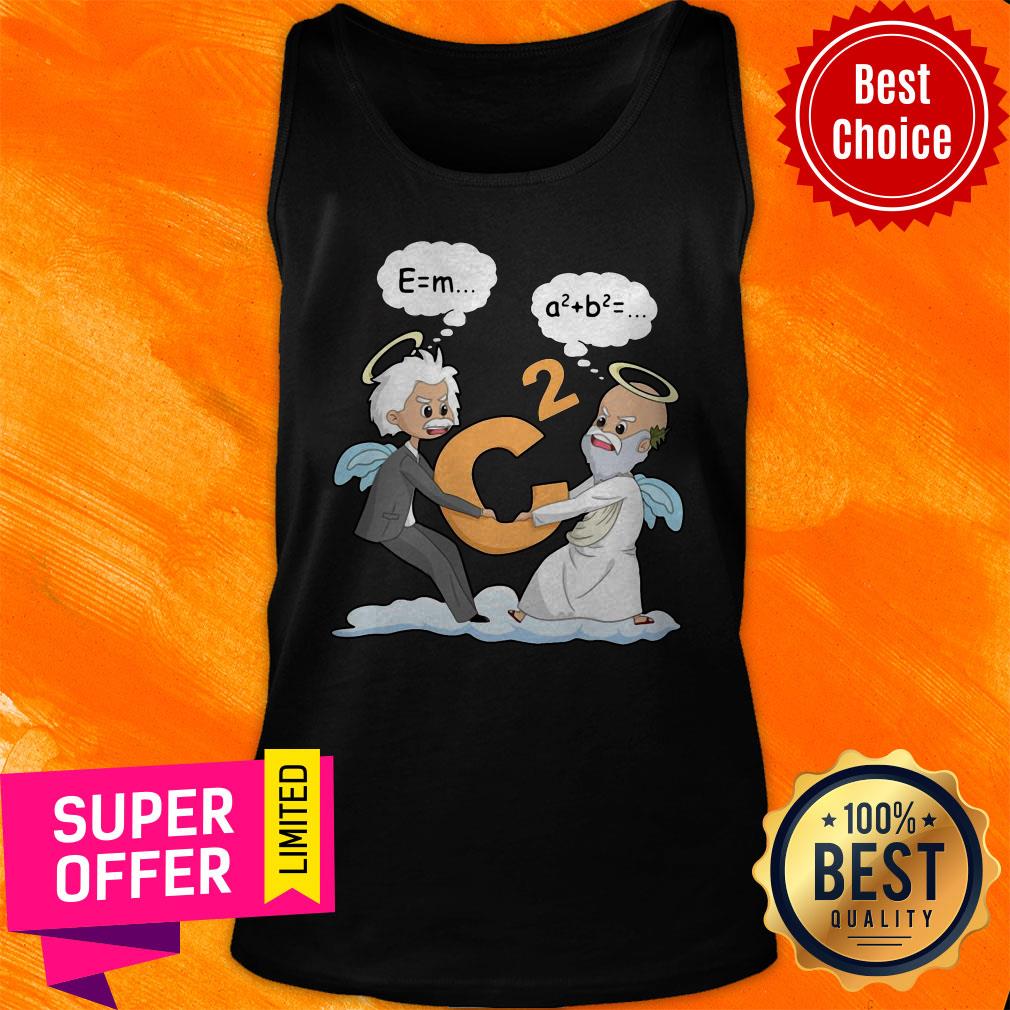 Official Rip Pythagoras And Albert Einstein Angel C Shirt - Image 4