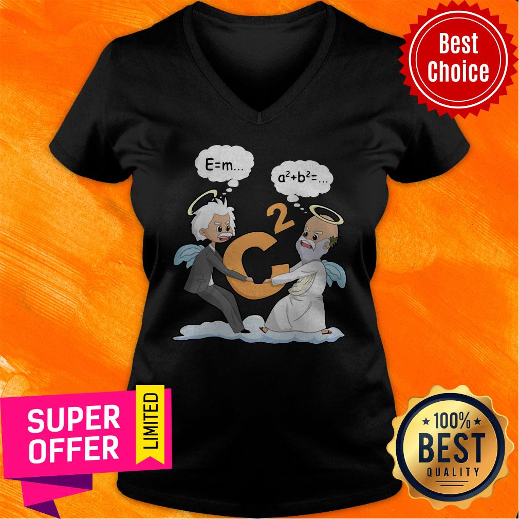 Official Rip Pythagoras And Albert Einstein Angel C Shirt - Image 3