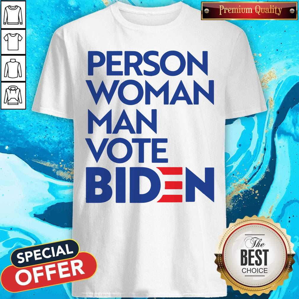 Official Person Woman Man Vote Biden Shirt