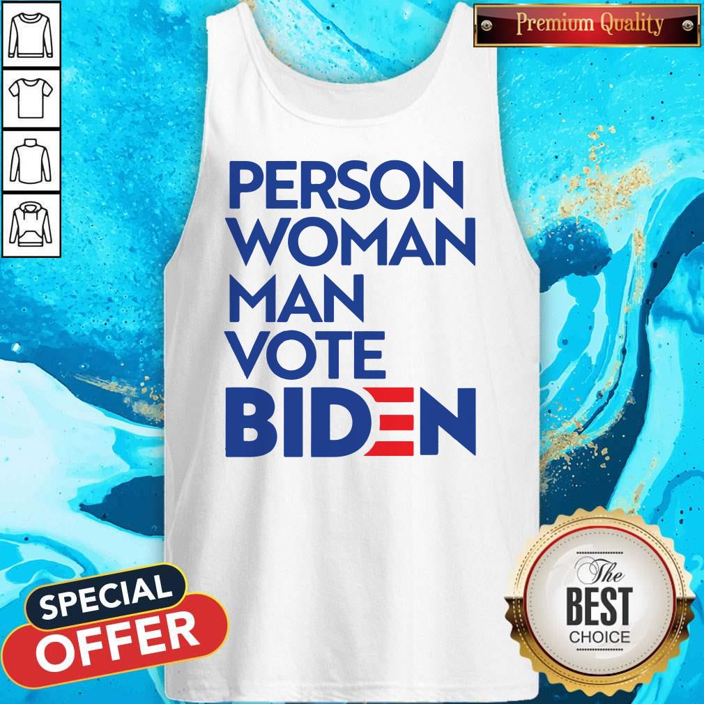 Official Person Woman Man Vote Biden Shirt - Image 3