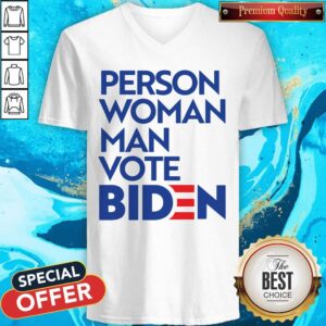 Alternative view of Official Person Woman Man Vote Biden Shirt