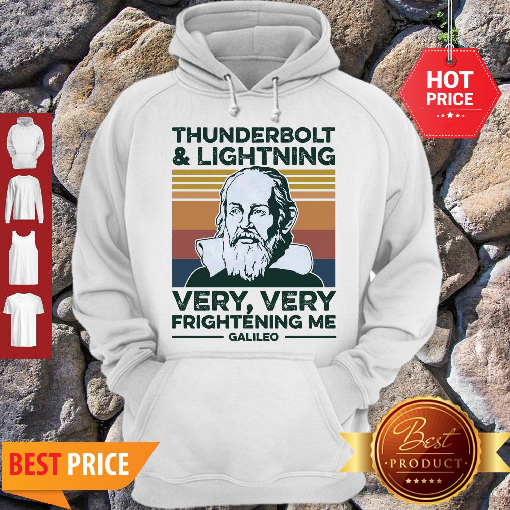 Vintage Thunderbolt Lightning Very Very Frightening Me Galileo Vintage Shirt - Image 2