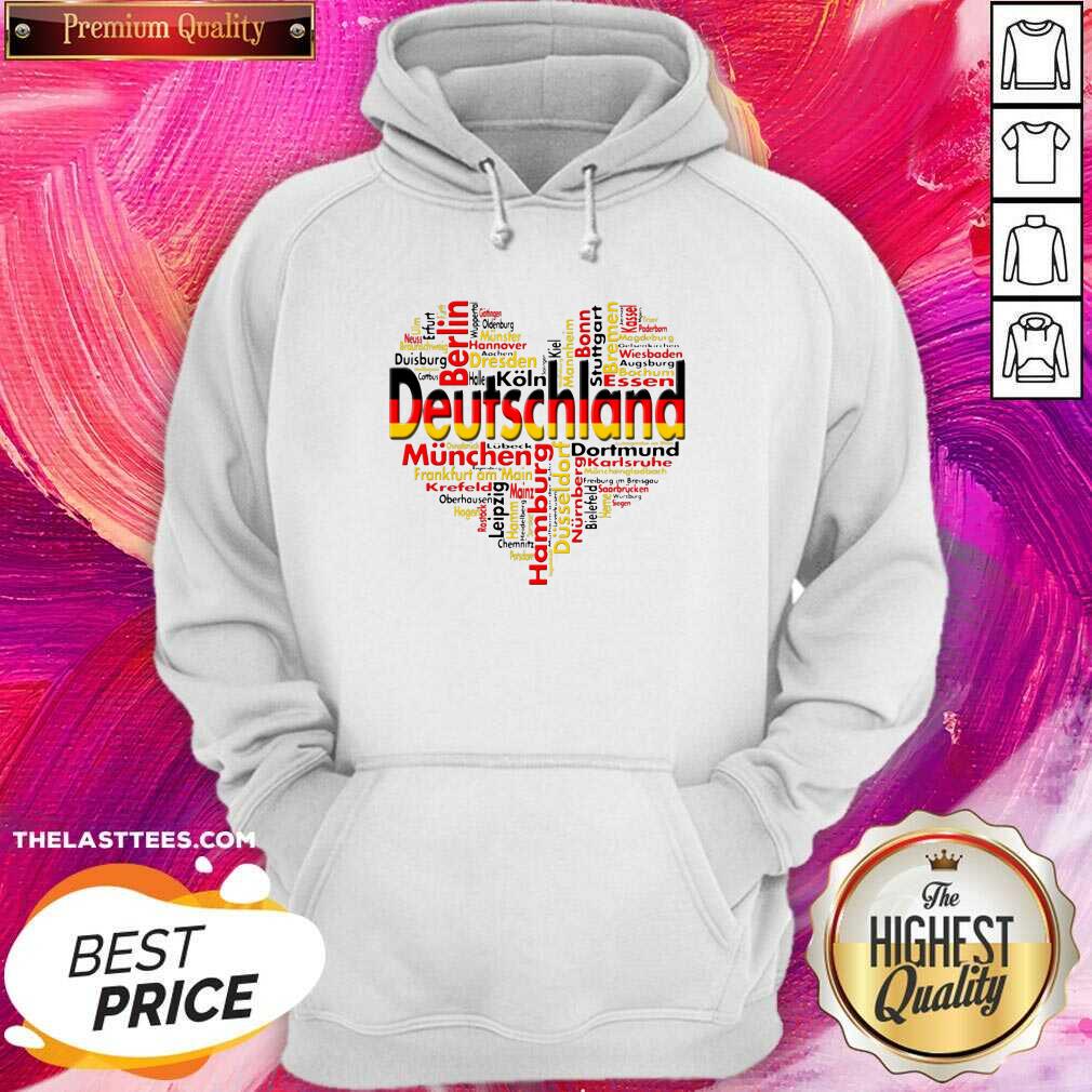 Beautiful Germany Deutschland Heart Cutie Shirt - Image 5