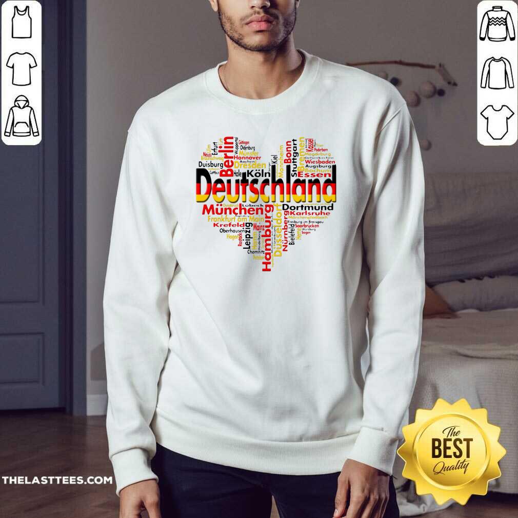 Beautiful Germany Deutschland Heart Cutie Shirt - Image 4