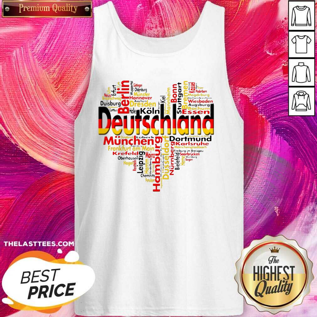 Beautiful Germany Deutschland Heart Cutie Shirt - Image 3