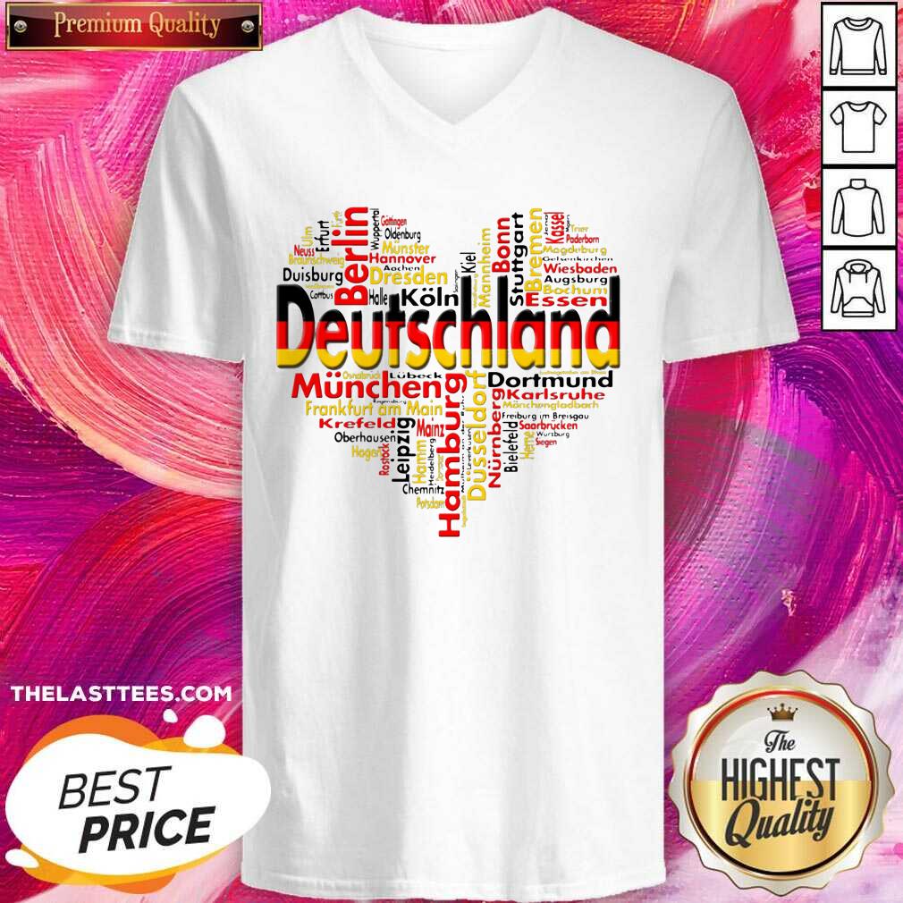 Beautiful Germany Deutschland Heart Cutie Shirt - Image 2