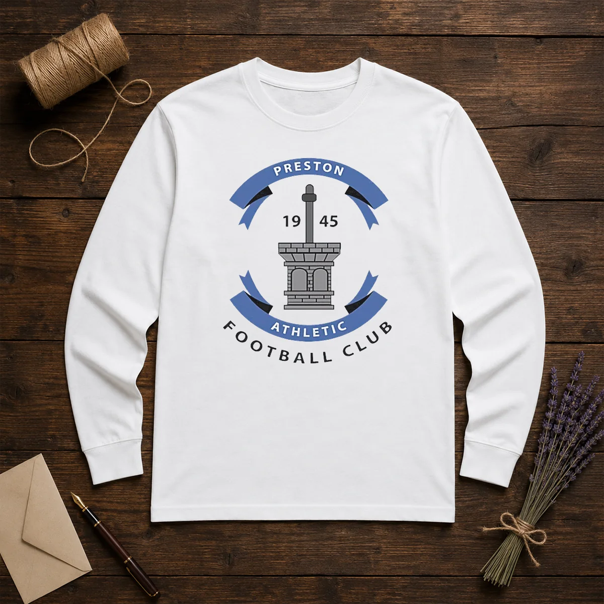 Funny Preston Athletic Football Club 1945 Soccer Shirt - Image 5