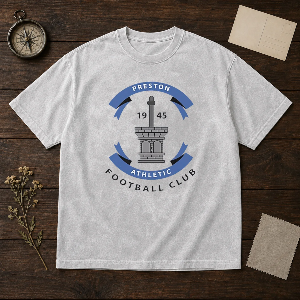 Funny Preston Athletic Football Club 1945 Soccer Shirt - Image 8