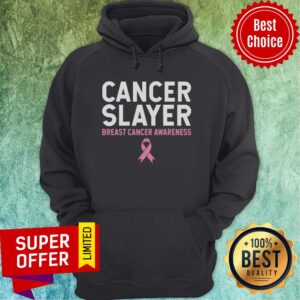 Alternative view of Official Cancer Slayer Survivor Breast Cancer Awareness Pink Ribbon Shirt