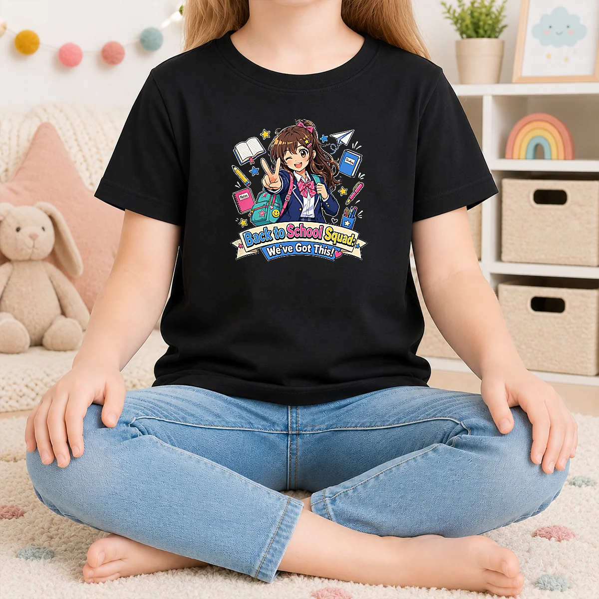 Original Back To School Anime Squad For Students Shirt - Image 3