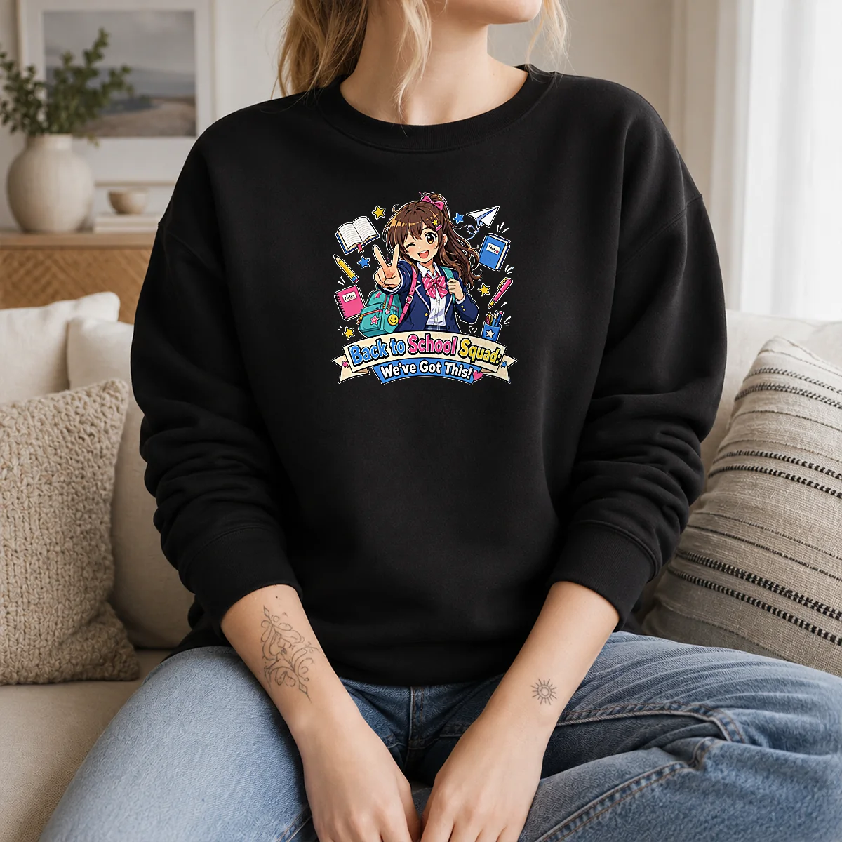 Original Back To School Anime Squad For Students Shirt - Image 4
