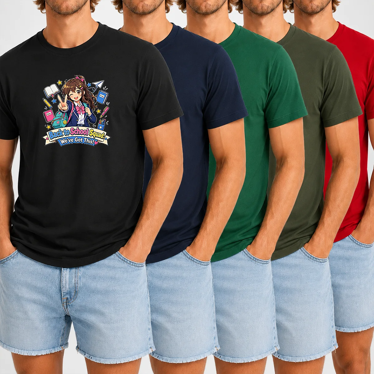 Original Back To School Anime Squad For Students Shirt