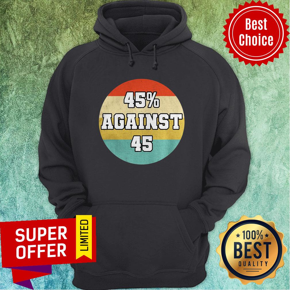 Premium 45 Against 45 Vintage Retro Shirt - Image 2