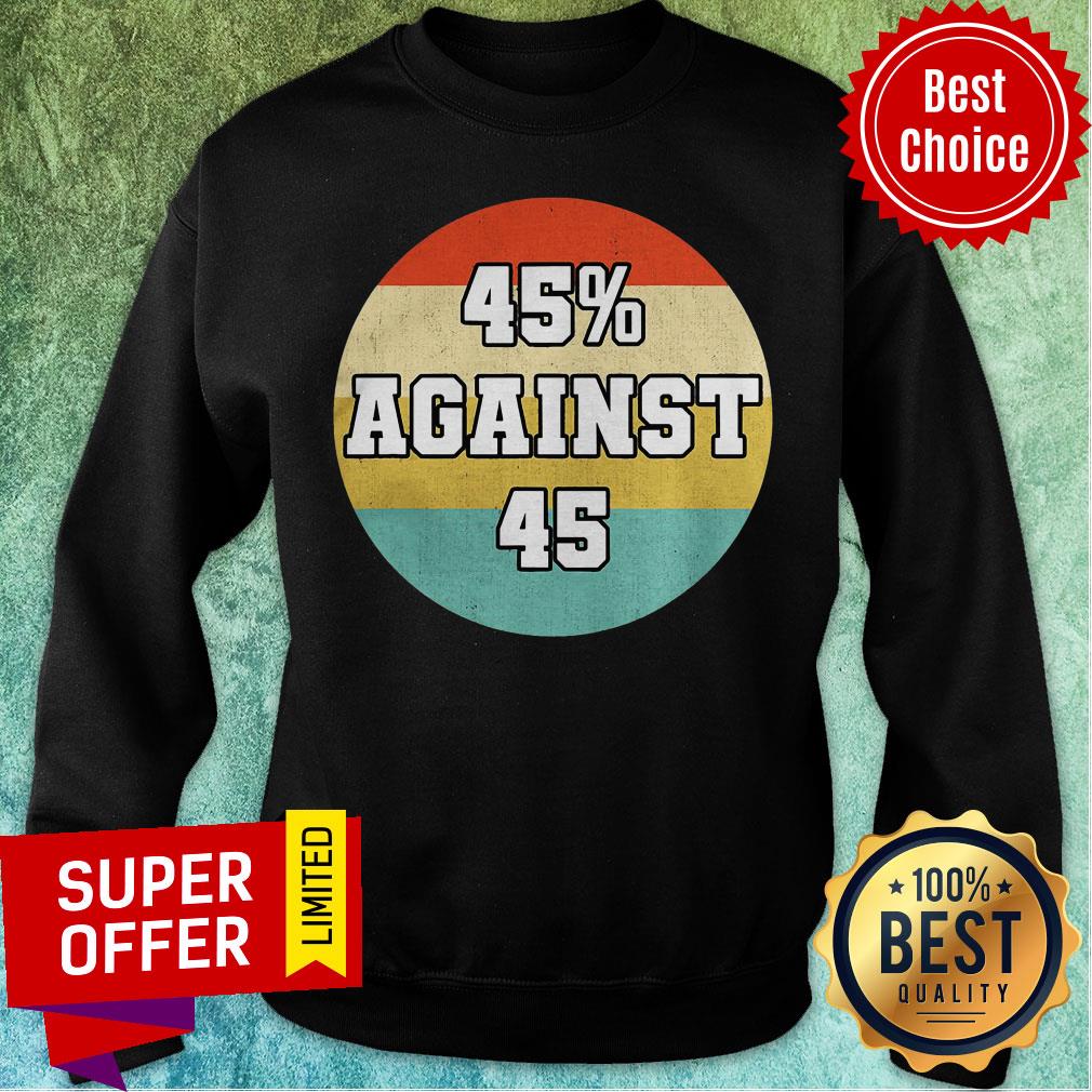 Premium 45 Against 45 Vintage Retro Shirt - Image 5