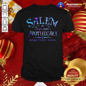 Nice Salem Est 1629 Apothecary Potions Tonics Elixirs Color Shirt