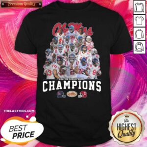 Perfect Ole Miss Football 2021 Outback Bowl Champions Shirt