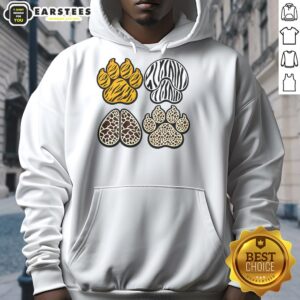 Alternative view of Cute Animal Print Paws T-Shirt