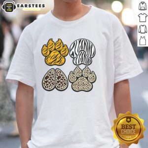 Cute Animal Print Paws T-Shirt