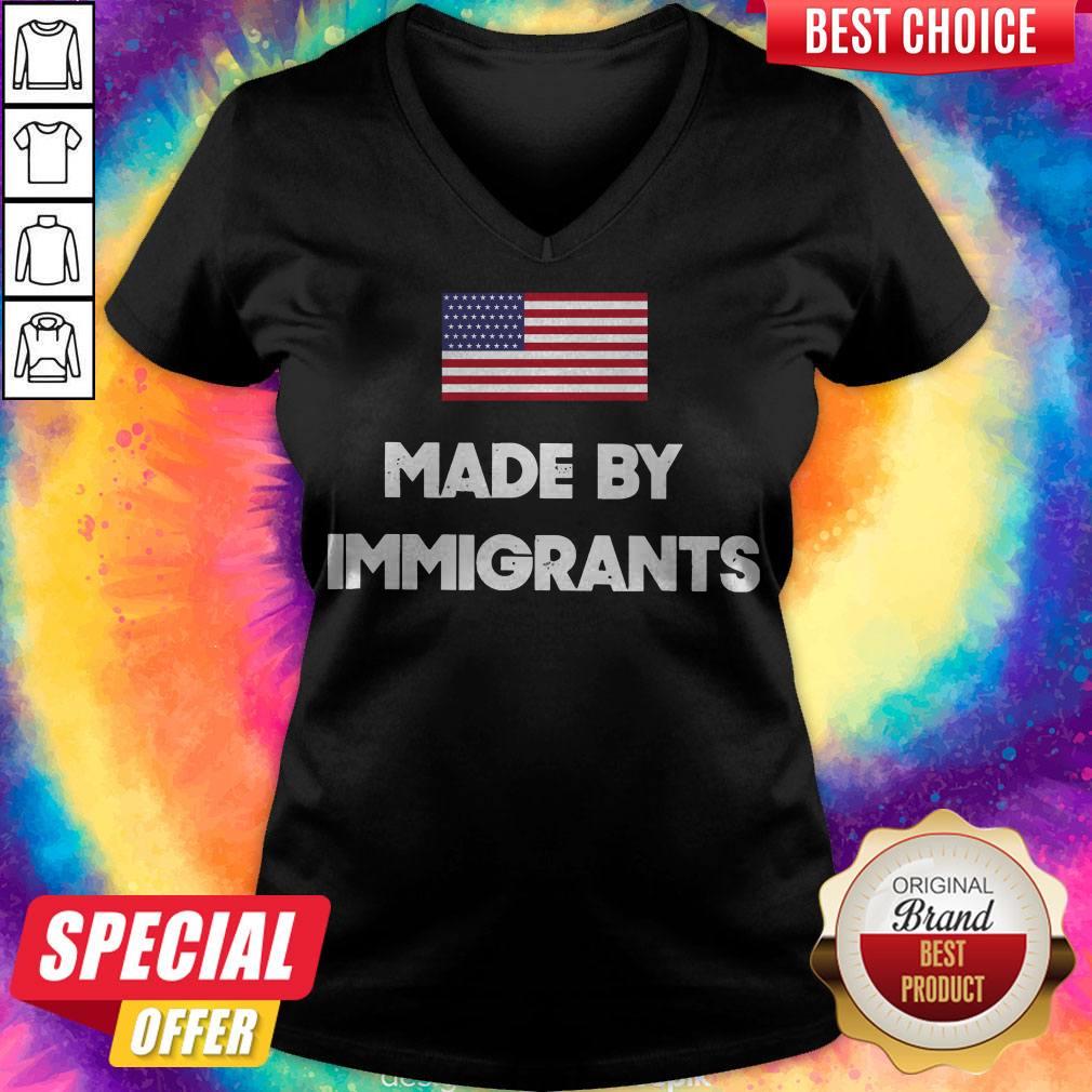 Made By Immigrants American Flag Shirt - Image 3