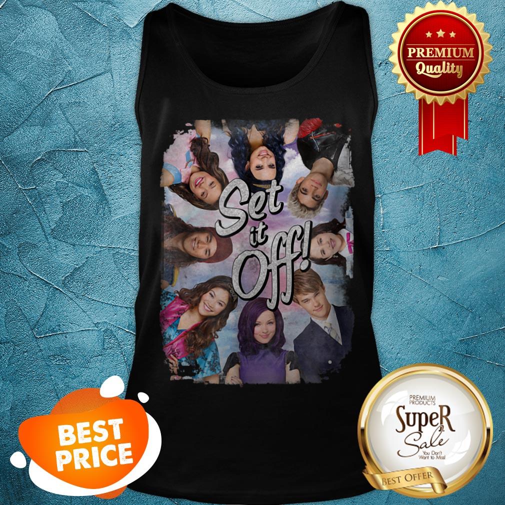 Nice Disney Descendants Set It Off Group Shot Shirt - Image 2