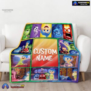 Alternative view of Official Disney Inside Out Colorful Collage Blanket Fleece Customized Blanket