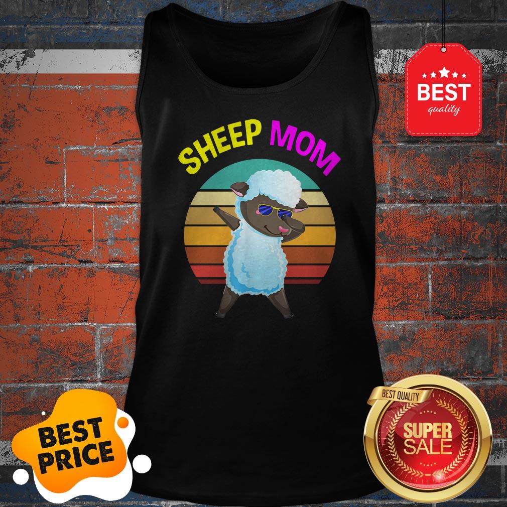Official Cute Dabbing Sheep Mom Lovers Gifts Mama Mothers Shirt - Image 3